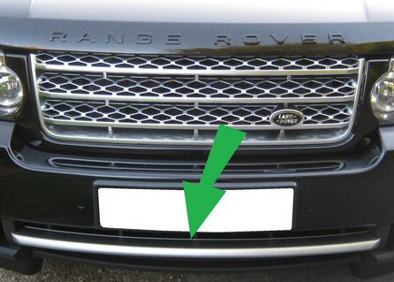 Range Rover L322 2010 Front Bumper Trim - "Titanium" - Click Image to Close